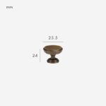 VELA Massief messing knop