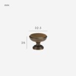 VELA Massief messing knop