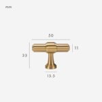 VELA massief messing T-stang