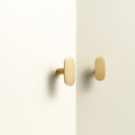 VERO Knopf aus massivem Messing