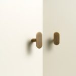 VERO Knopf aus massivem Messing