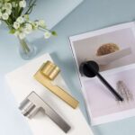 VERTO Türgriff und Schloss aus massivem Messing