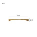 Maniglia VION in ottone massiccio