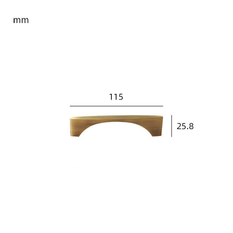 Maniglia VION in ottone massiccio 9 Maniglia VION in ottone massiccio