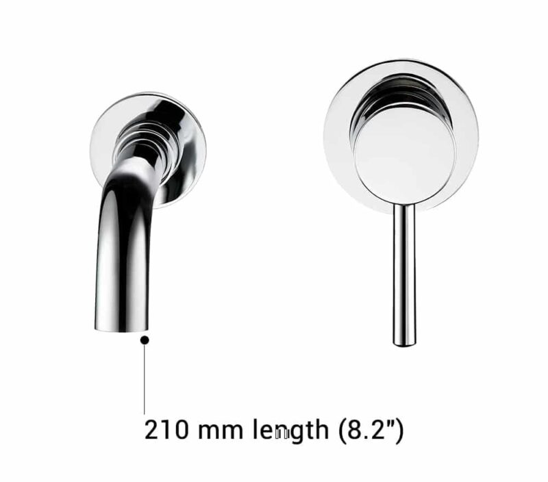 VIRTA Robinet mitigeur de lavabo mural