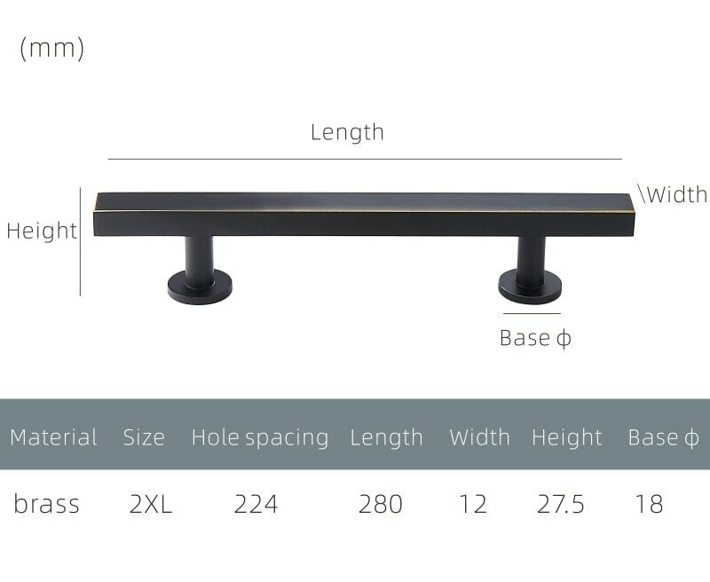 VORM Massive Messinggriffe 24 VORM Massive Messinggriffe