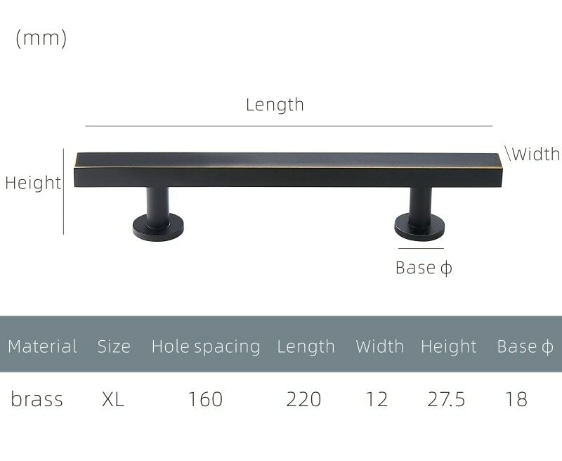 VORM Massivmessinggriffe 21 VORM Massive Messinggriffe