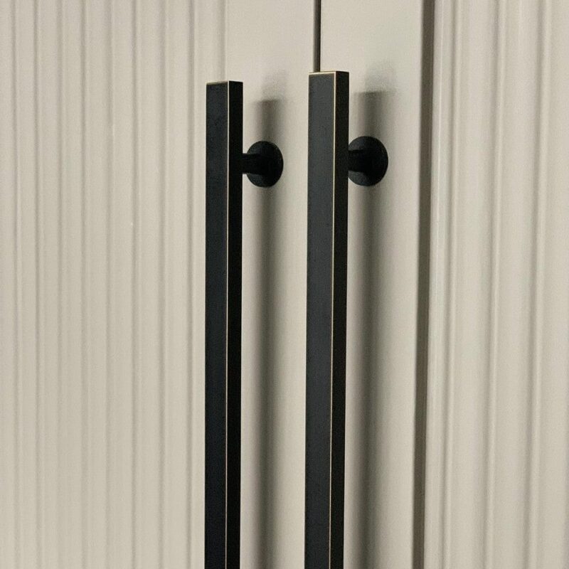 VORM Geborsteld massief messing T-stangen 5 VORM Geborstelde massief messing T-stangen