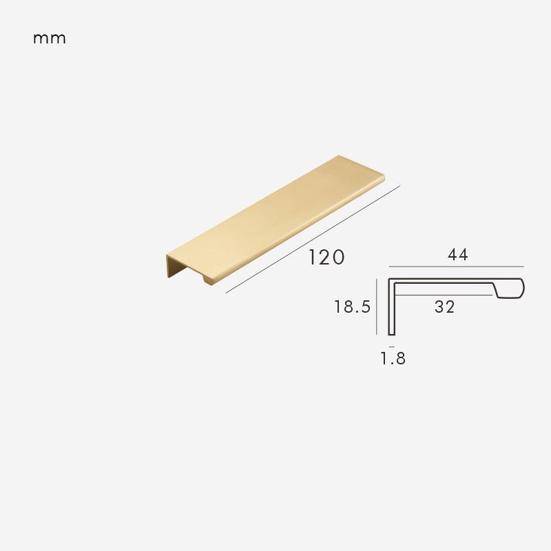 VYRA Solid Brass Edge Pulls