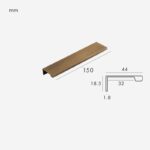 VYRA Solid Brass Edge Pulls
