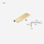 VYRA Solid Brass Edge Pulls