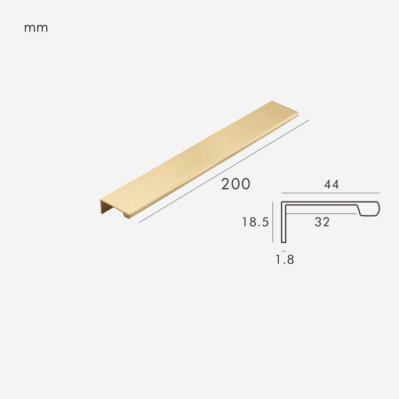 VYRA Solid Brass Edge Pulls