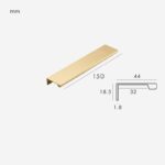 VYRA Solid Brass Edge Pulls