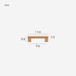 XYLO Maniglie in faggio e ottone