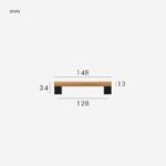 XYLO Maniglie in faggio e ottone