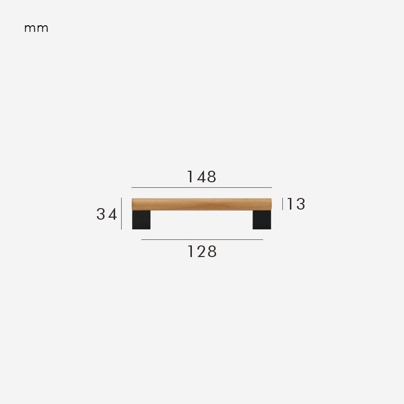 XYLO Maniglie in faggio e ottone