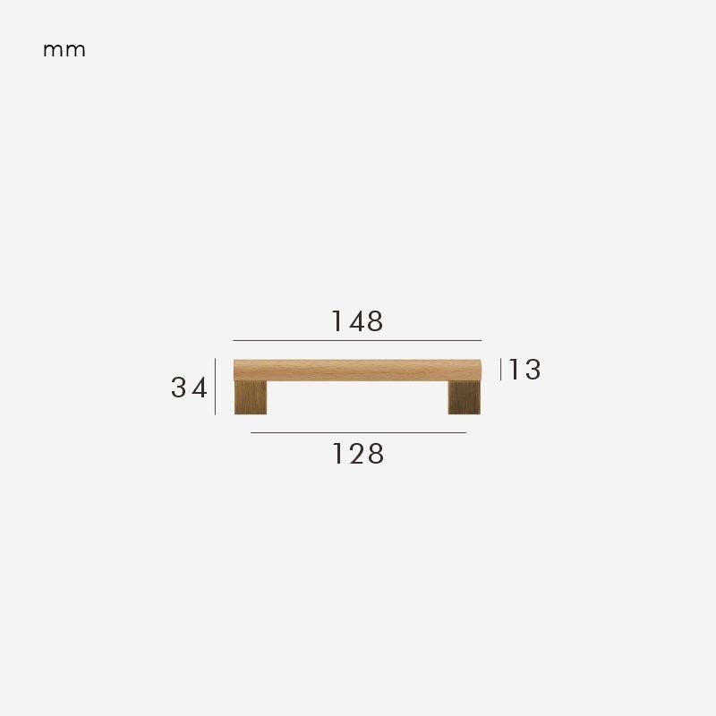 XYLO Maniglie in faggio e ottone