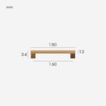 XYLO Maniglie in faggio e ottone