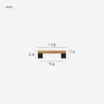 XYLO Maniglie in faggio e ottone