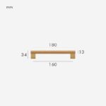 XYLO Maniglie in faggio e ottone