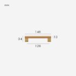 XYLO Maniglie in faggio e ottone