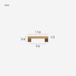 XYLO Maniglie in faggio e ottone