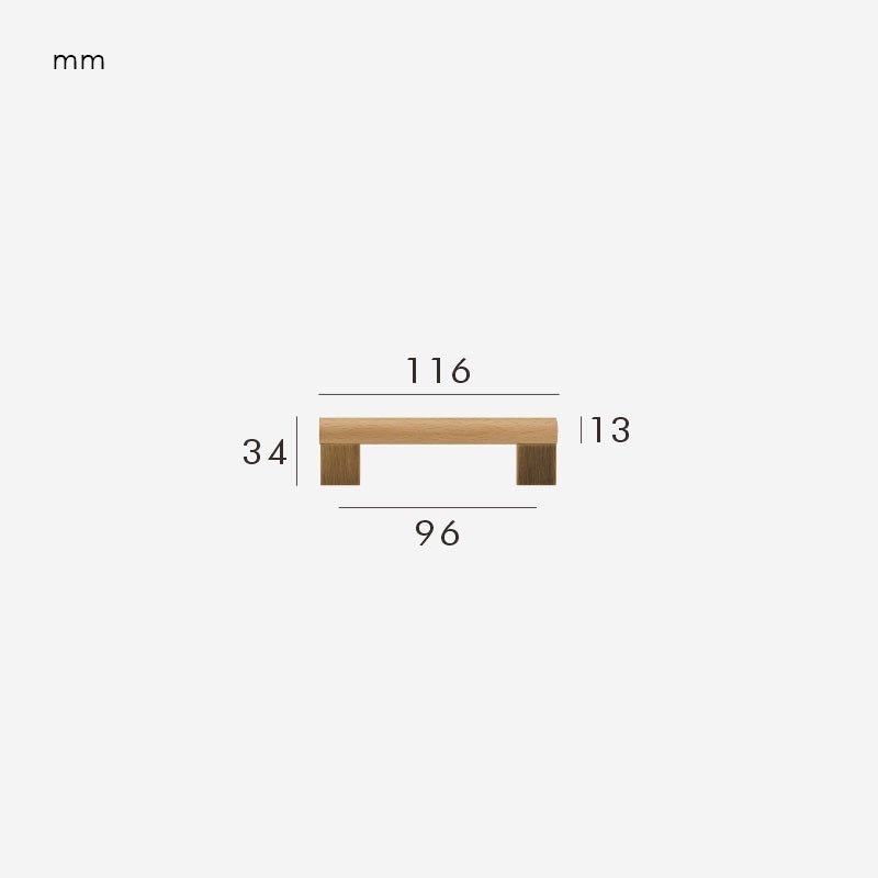 XYLO Maniglie in faggio e ottone