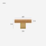 XYLO Beech & Brass T-Bars